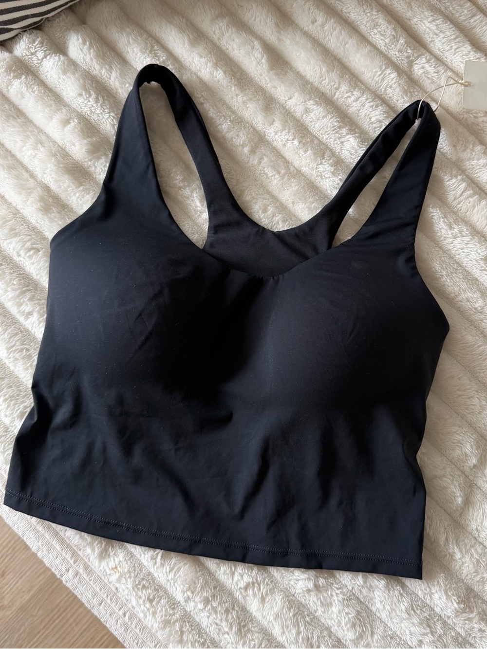 OYSHO Black Sports Bra Tank Top M NWT Built-In Bra